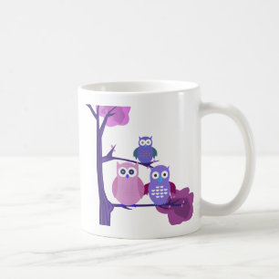 Purple Owls Coffee Mug