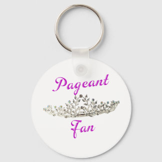 Purple Pageant Fan Key Ring