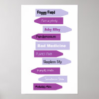 Purple Pain Signs