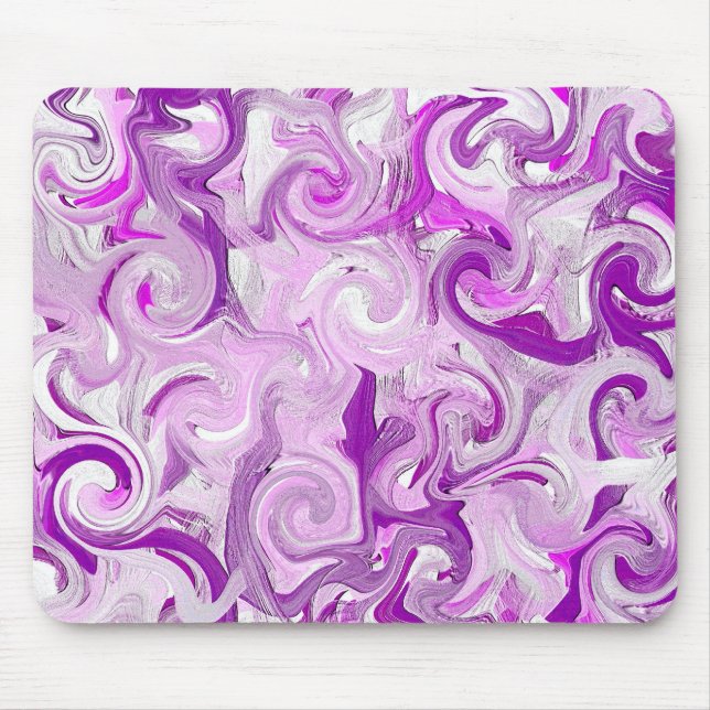 Purple Paint Mouse Pad (Front)