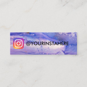 PURPLE PAINT SOCIAL MEDIA Instagram Mini Business Card