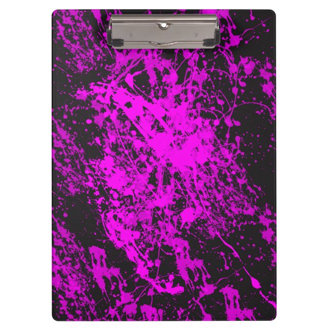 Purple Paint Splatter Clipboard (Front)