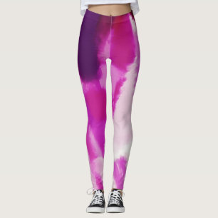 Purple Paint Splatter Leggings
