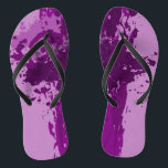 Purple Paint Splatter - Wedding Party Supply - Thongs<br><div class="desc">The purple paint splatter wedding party supply flip flops are part of the - Purple Splatter Wedding Decor - collection. The all-season purple wedding party supply is great for offering alternative footwear to guests at a beach wedding. Customise the purple hue by editing the fill colour. For customisation assistance or...</div>