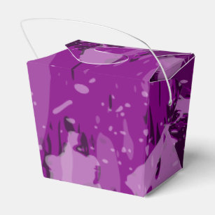 Purple Paint Splatter - Wedding Suppplies - Favour Box