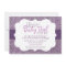 Purple Paisley Baby Girl Shower Invitation