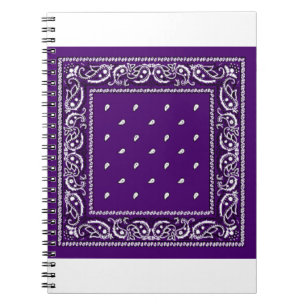Purple Paisley Bandanna Notebook