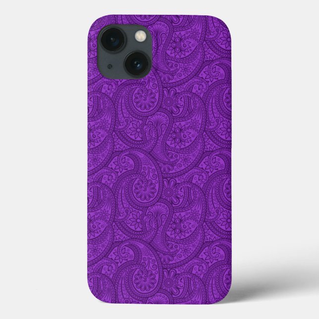 Purple Paisley Case-Mate iPhone Case (Back)