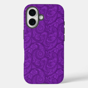 Purple Paisley iPhone 16 Case