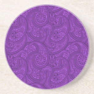 Purple Paisley Coaster