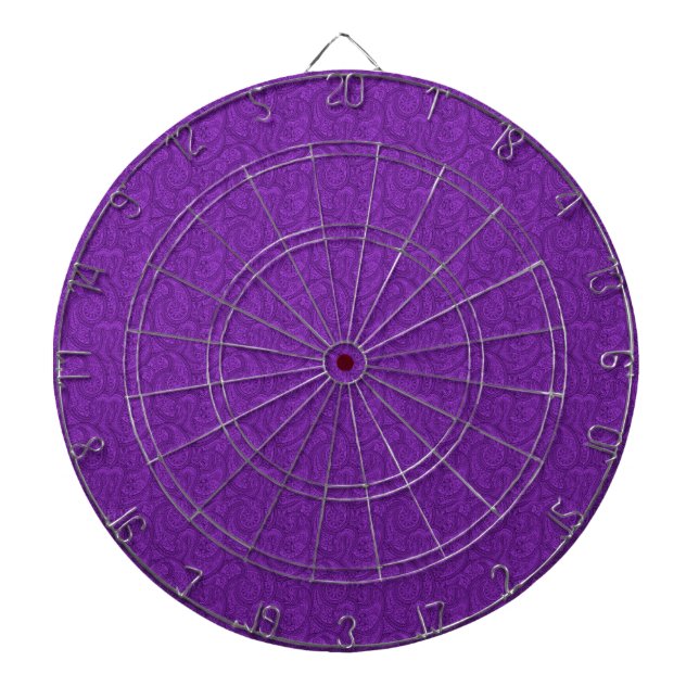 Purple Paisley Dartboard (Front)
