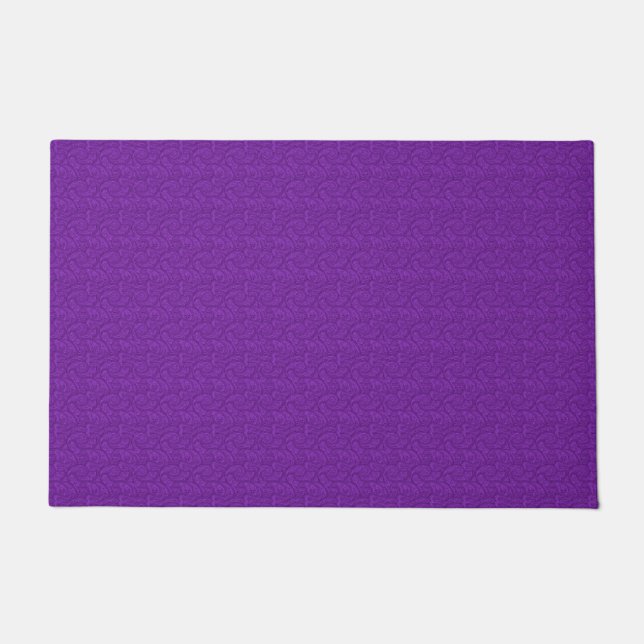 Purple Paisley Doormat (Front)