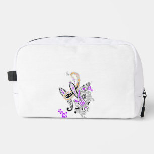Purple Paisley Dopp Kit Toiletry Bag