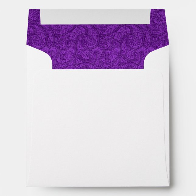 Purple Paisley Envelope (Back (Bottom))
