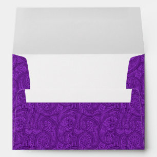 Purple Paisley Envelopes