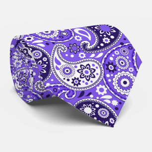 Purple Paisley Fancy Texas Country Western Tie