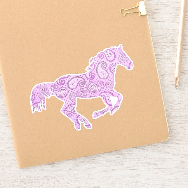 Purple Paisley Galloping Horse (Notebook)