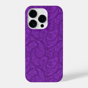 Purple Paisley iPhone 14 Pro Case
