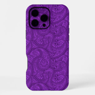 Purple Paisley iPhone 16 Pro Max Case