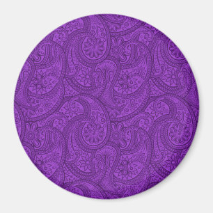 Purple Paisley Magnet