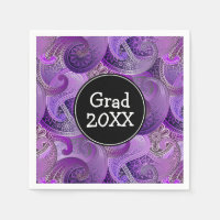 Purple Paisley Pattern Custom Party