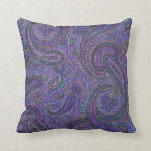 Purple Paisley Pillow