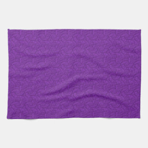 Purple Paisley Tea Towel