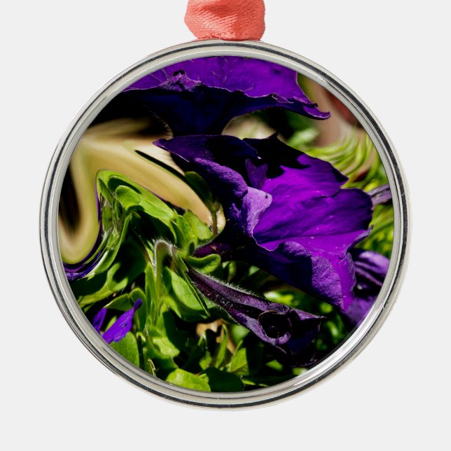 Purple Panic Metal Tree Decoration (Front)