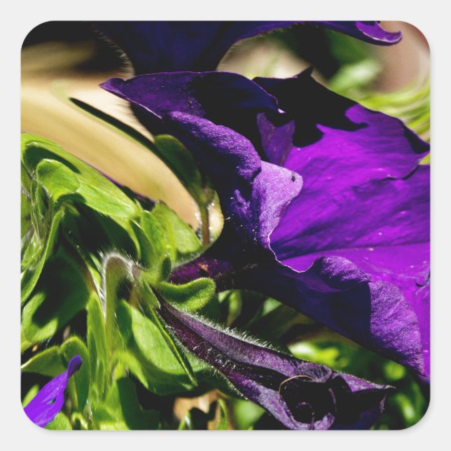 Purple Panic Square Sticker (Front)