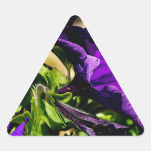 Purple Panic Triangle Sticker