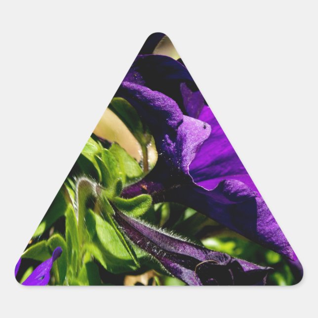 Purple Panic Triangle Sticker (Front)