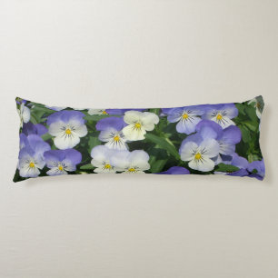 Purple Pansies Body Cushion