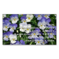 Purple Pansies Garden Floral