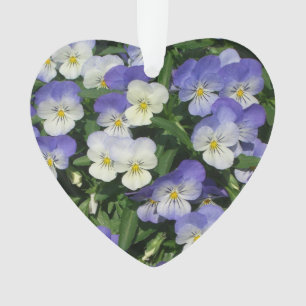 Purple Pansies Garden Floral Ornament