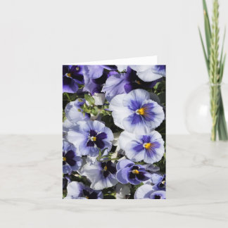 Purple Pansies Thank You Card