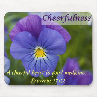 Purple Pansy - Cheerfulness Mouse Pad