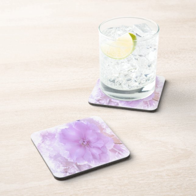 Purple Pansy Coaster (Right Side)
