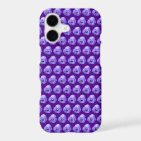 Purple Pansy Flower Seamless Pattern on Phone Case