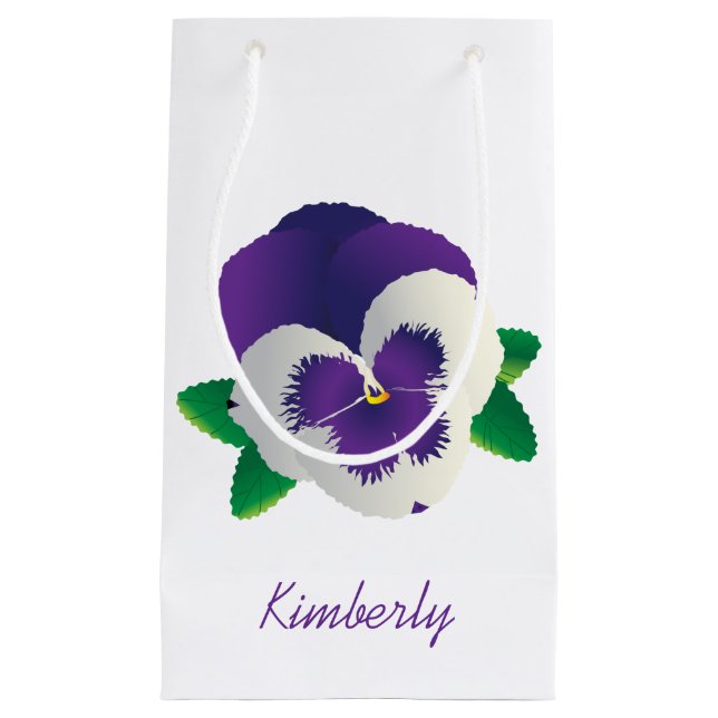 Purple Pansy Gift Bag (Front)