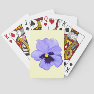 Purple Pansy Playing Cards