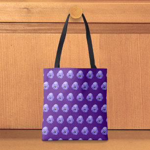Purple Pansy Seamless Pattern Tote Bag