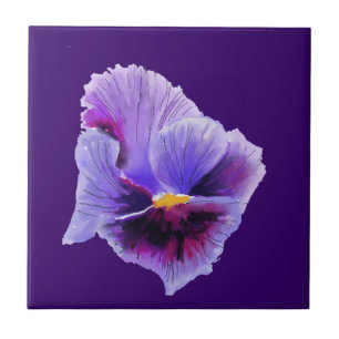 Purple Pansy Tile