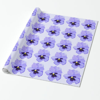 Purple Pansy Wrapping Paper