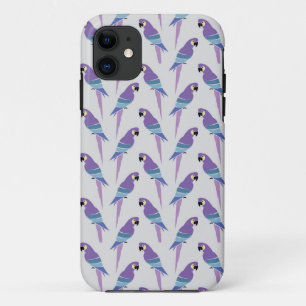 Purple Parrots iPhone 11 Case