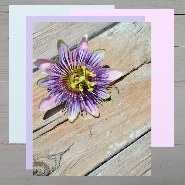 Purple Passiflora Flower Weathered Wood paper (Creator Uploaded)