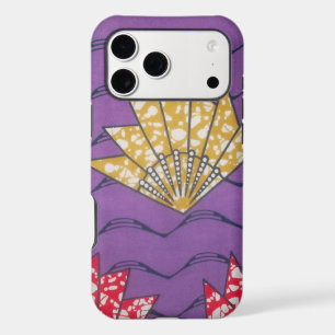 Purple Passion Abstract East African Wavy Fan Ar