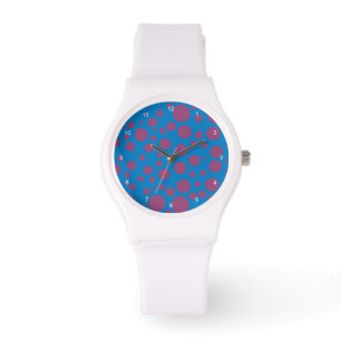 purple passion feeling blue moon art dizzy dots watch