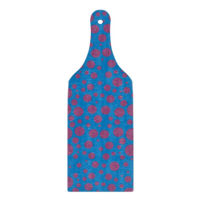 purple passion feeling blue moon circle pattern cutting board (Front)