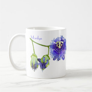 Purple Passion Flowers  Coffee Mug