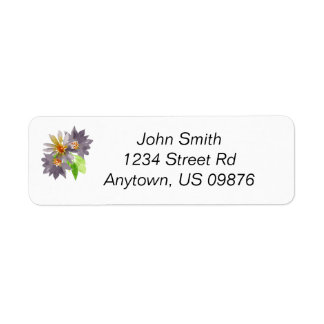 Purple Passion Label Return Address Label